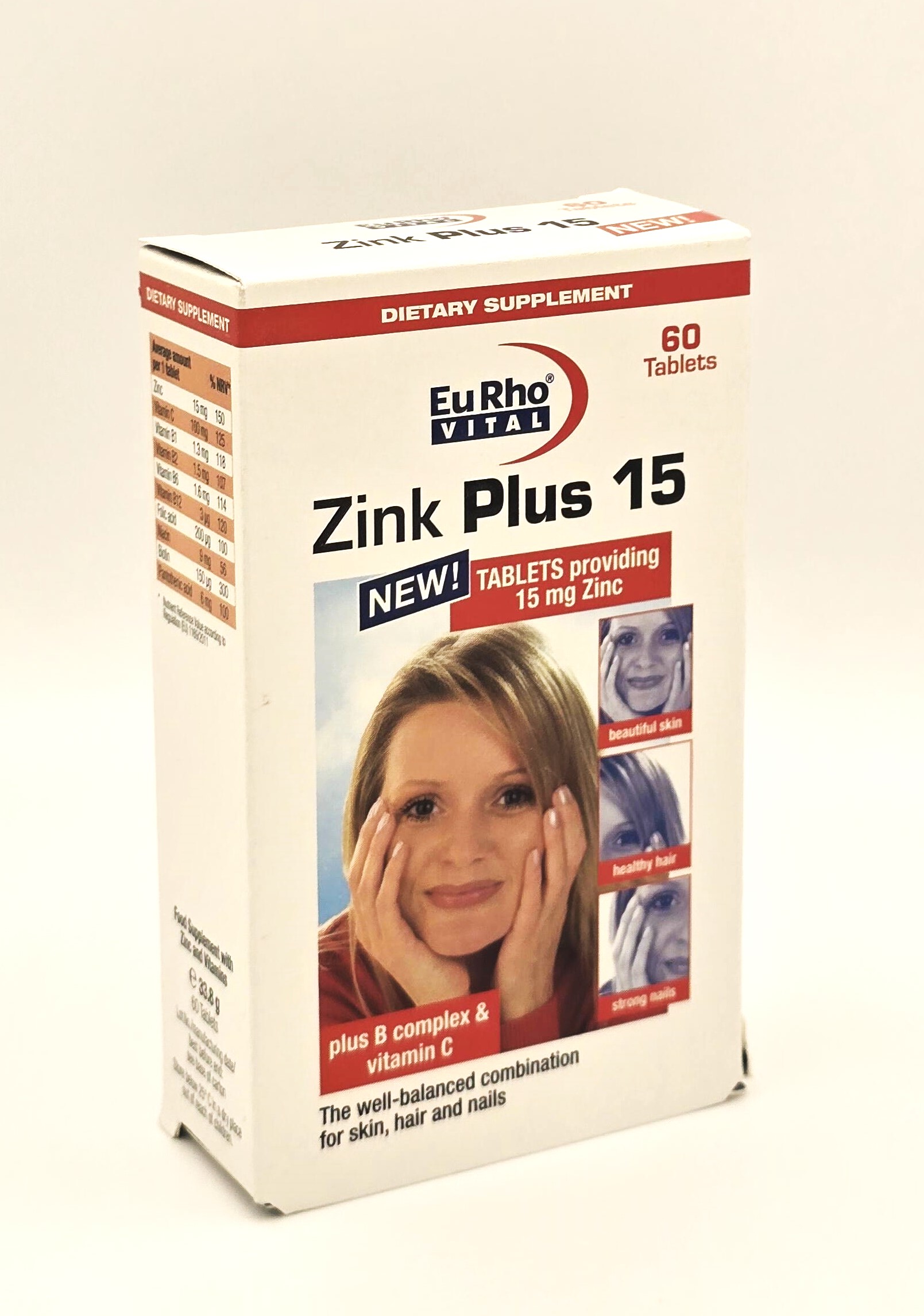 قرص زینک پلاس 15 میلی گرم یوروویتال